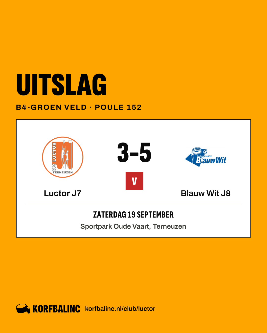 Luctor J7 - Blauw Wit J8