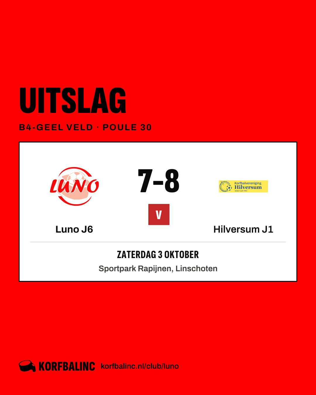 Luno J6 - Hilversum J1