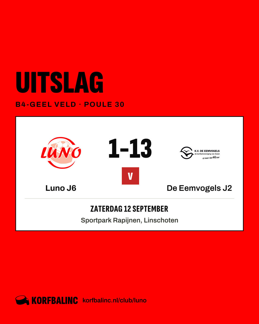Luno J6 - De Eemvogels J2