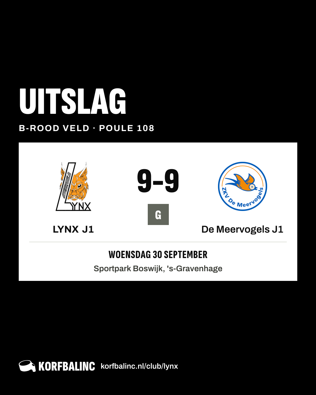 LYNX J1 - De Meervogels J1