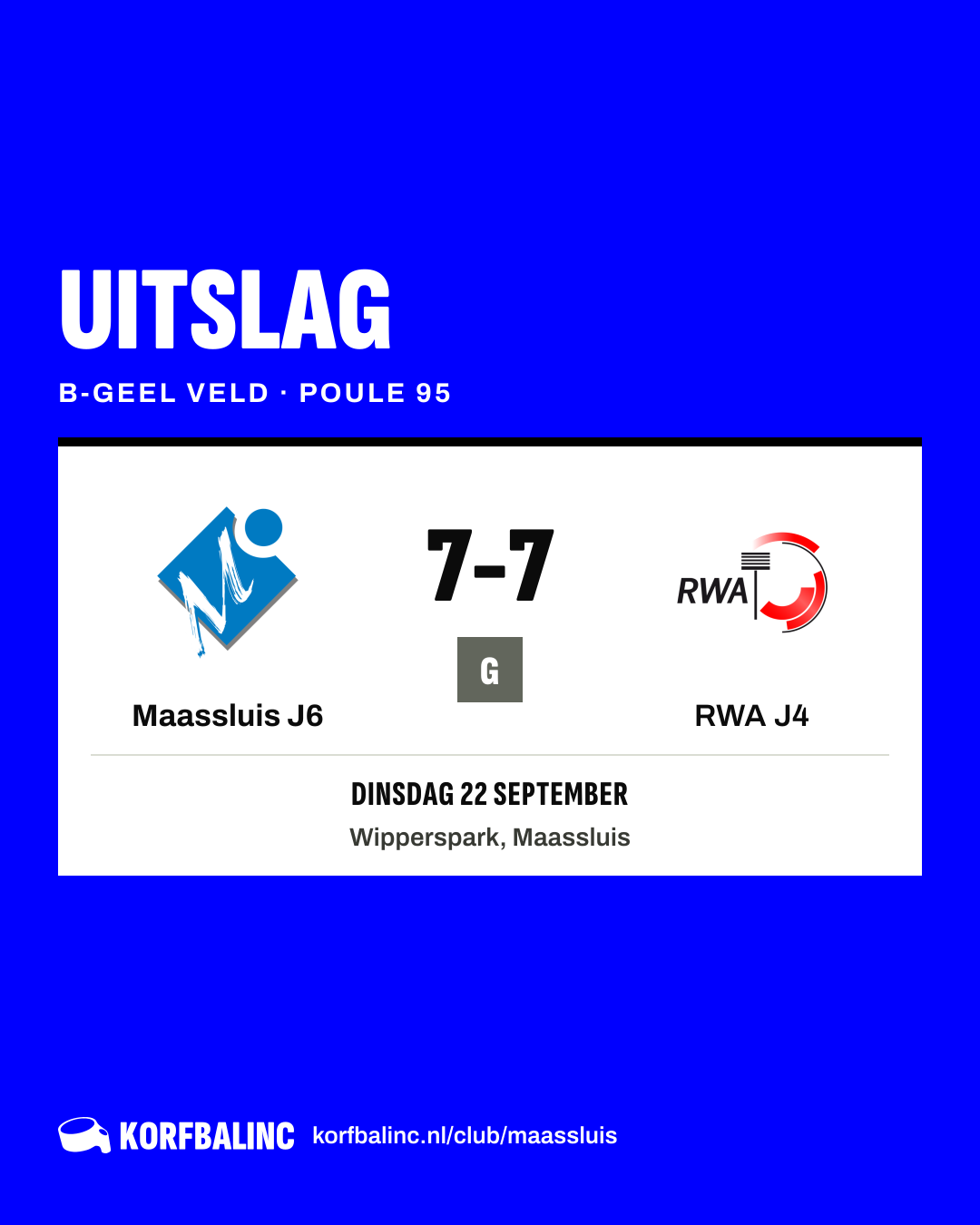 Maassluis J6 - RWA J4