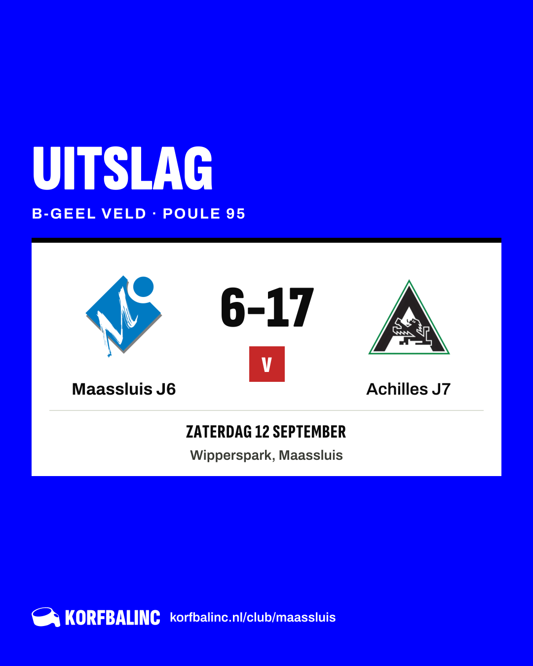 Maassluis J6 - Achilles J7