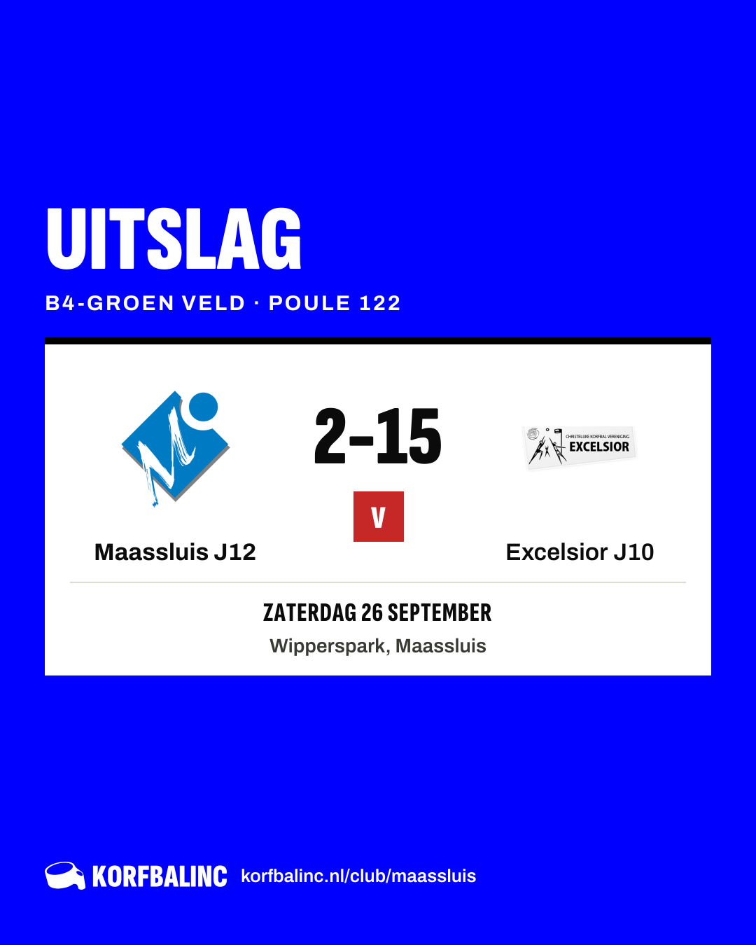 Maassluis J12 - Excelsior J10