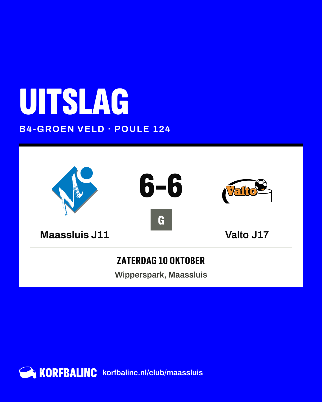 Maassluis J11 - Valto J17