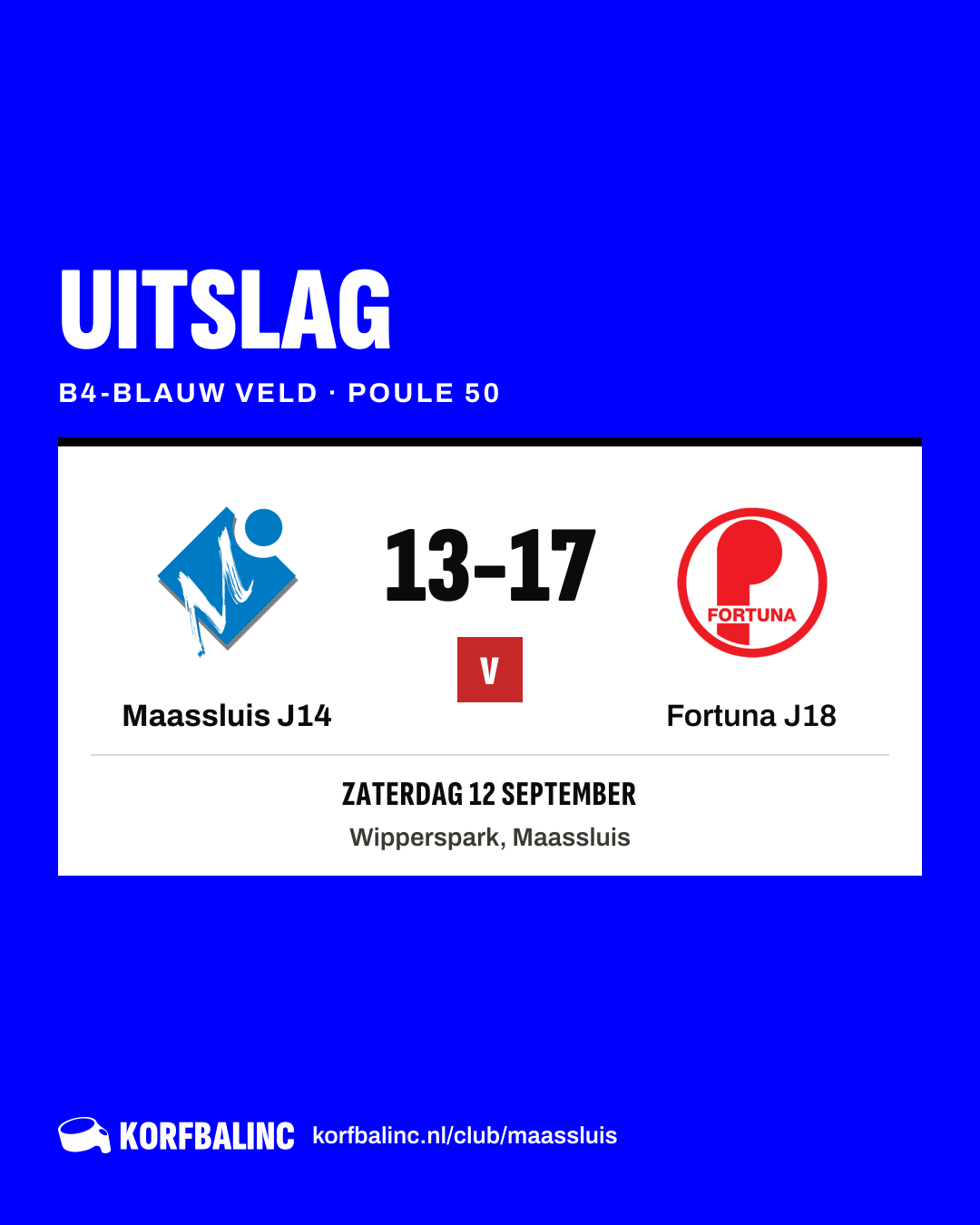 Maassluis J14 - Fortuna J18