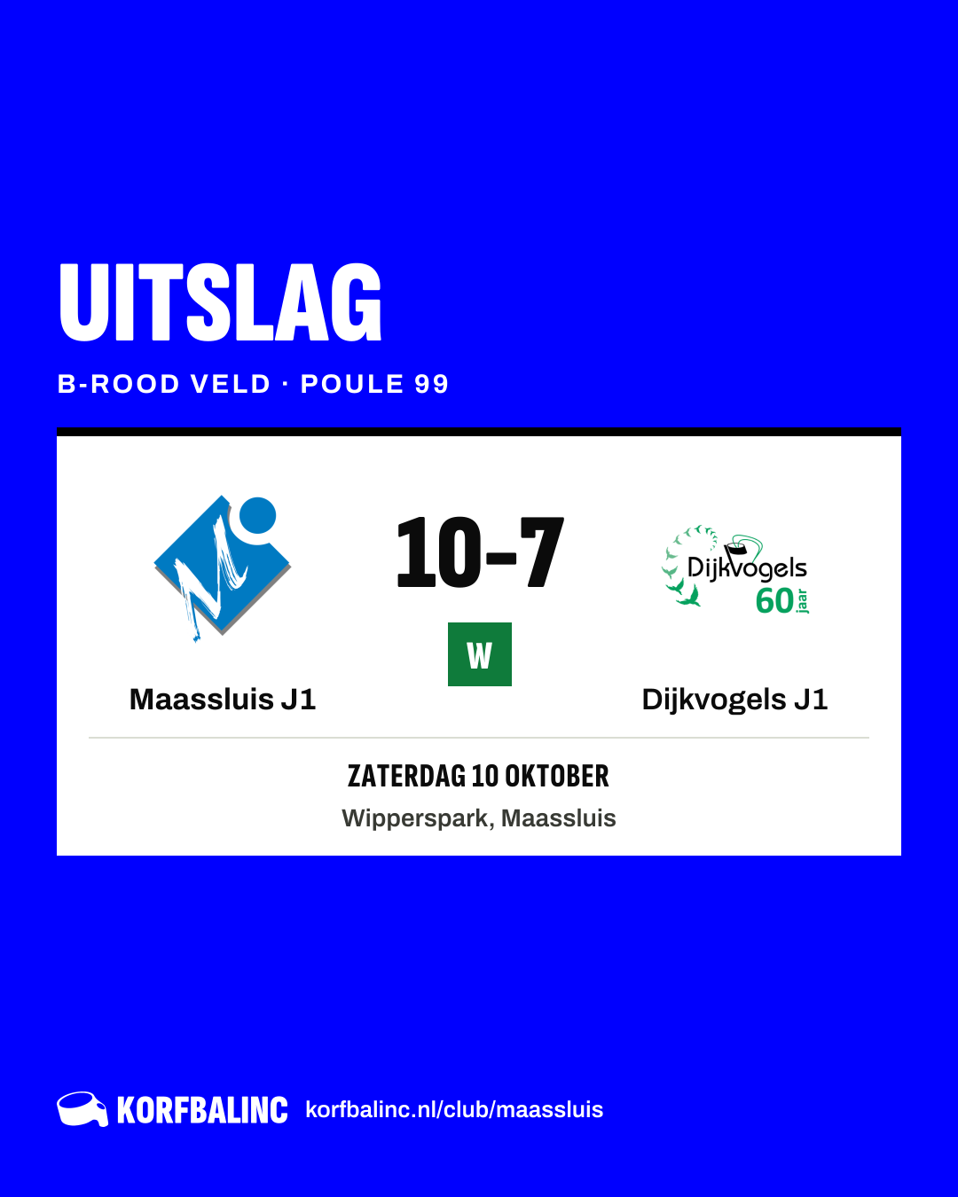 Maassluis J1 - Dijkvogels J1