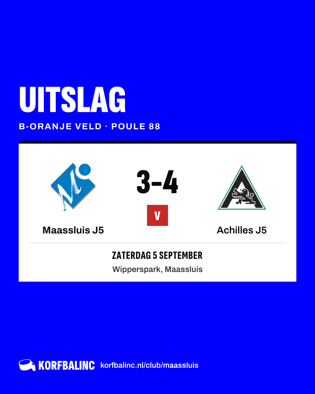 Maassluis J5 - Achilles J5