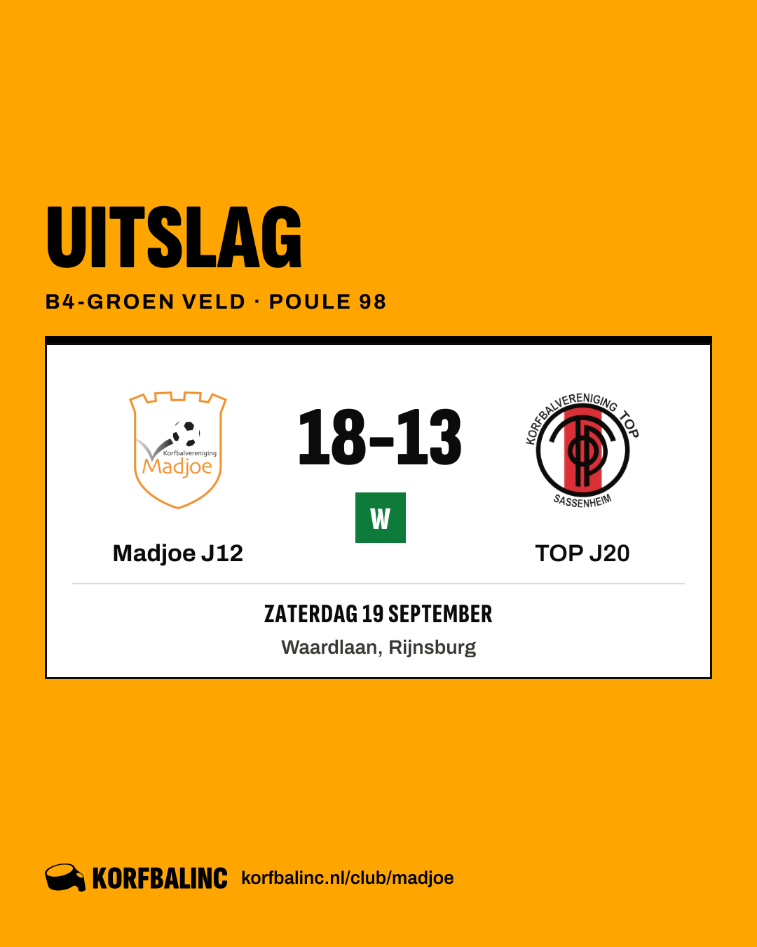 Madjoe J12 - TOP J20