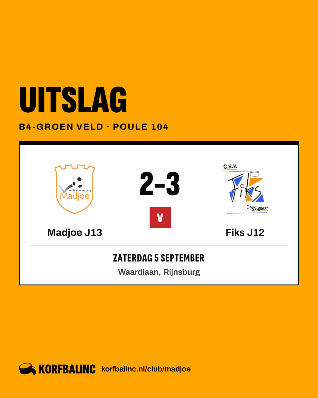 Madjoe J13 - Fiks J12