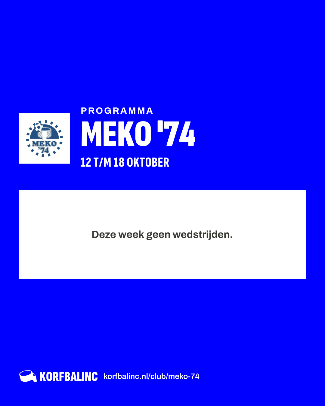 Uitslagen Meko '74