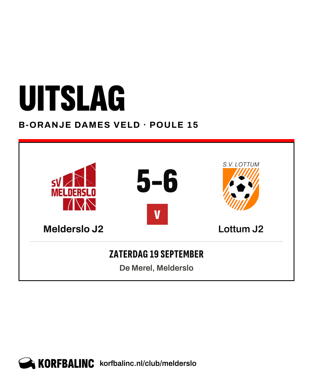 Melderslo J2 - Lottum J2