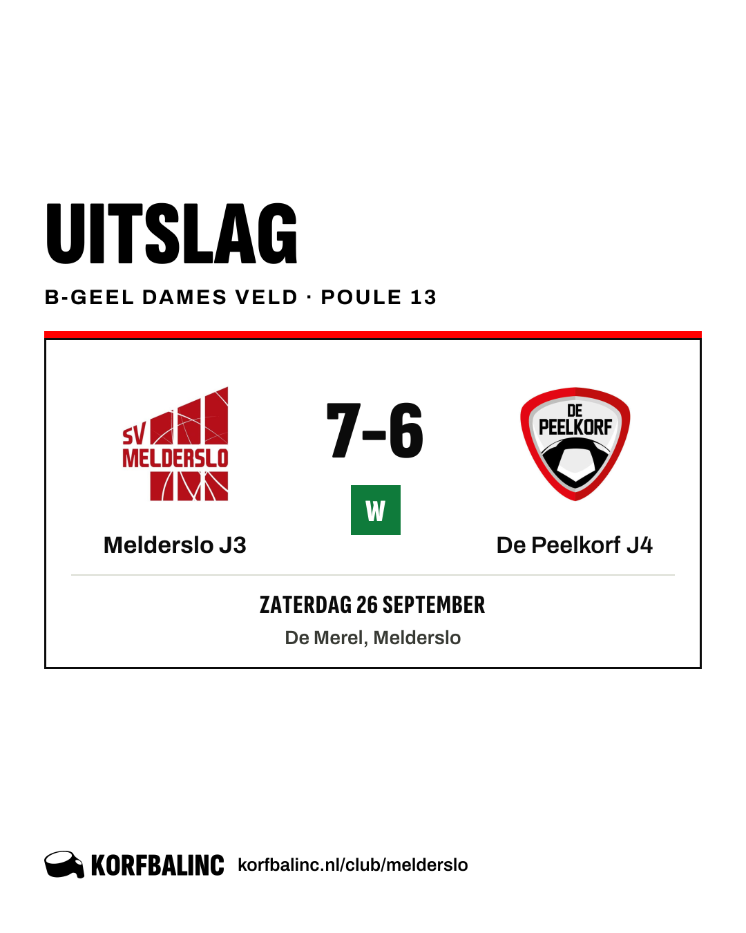 Melderslo J3 - De Peelkorf J4