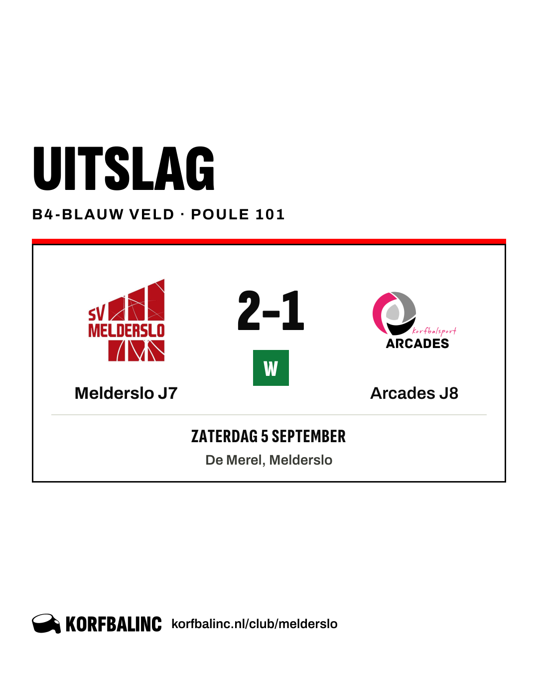 Melderslo J7 - Arcades J8