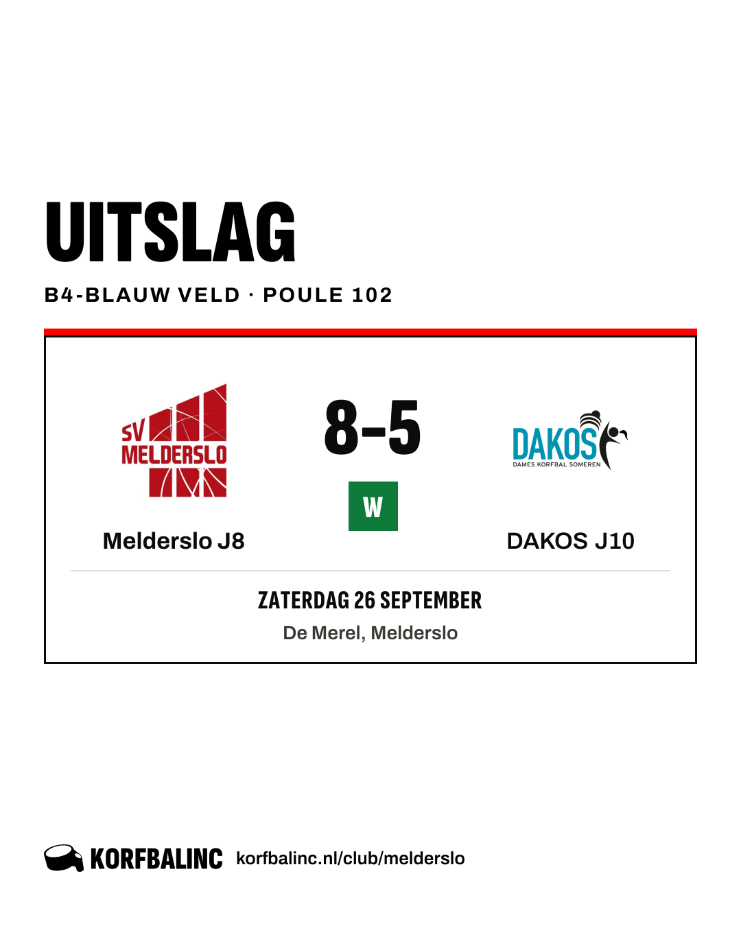 Melderslo J8 - DAKOS J10