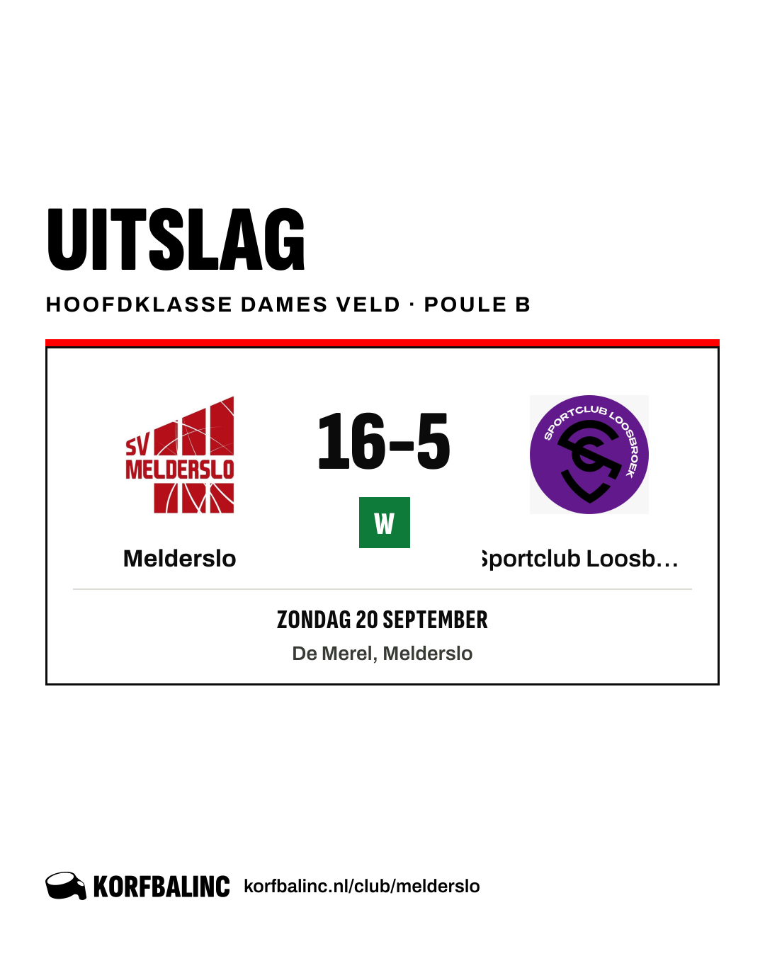 Melderslo - Sportclub Loosbroek