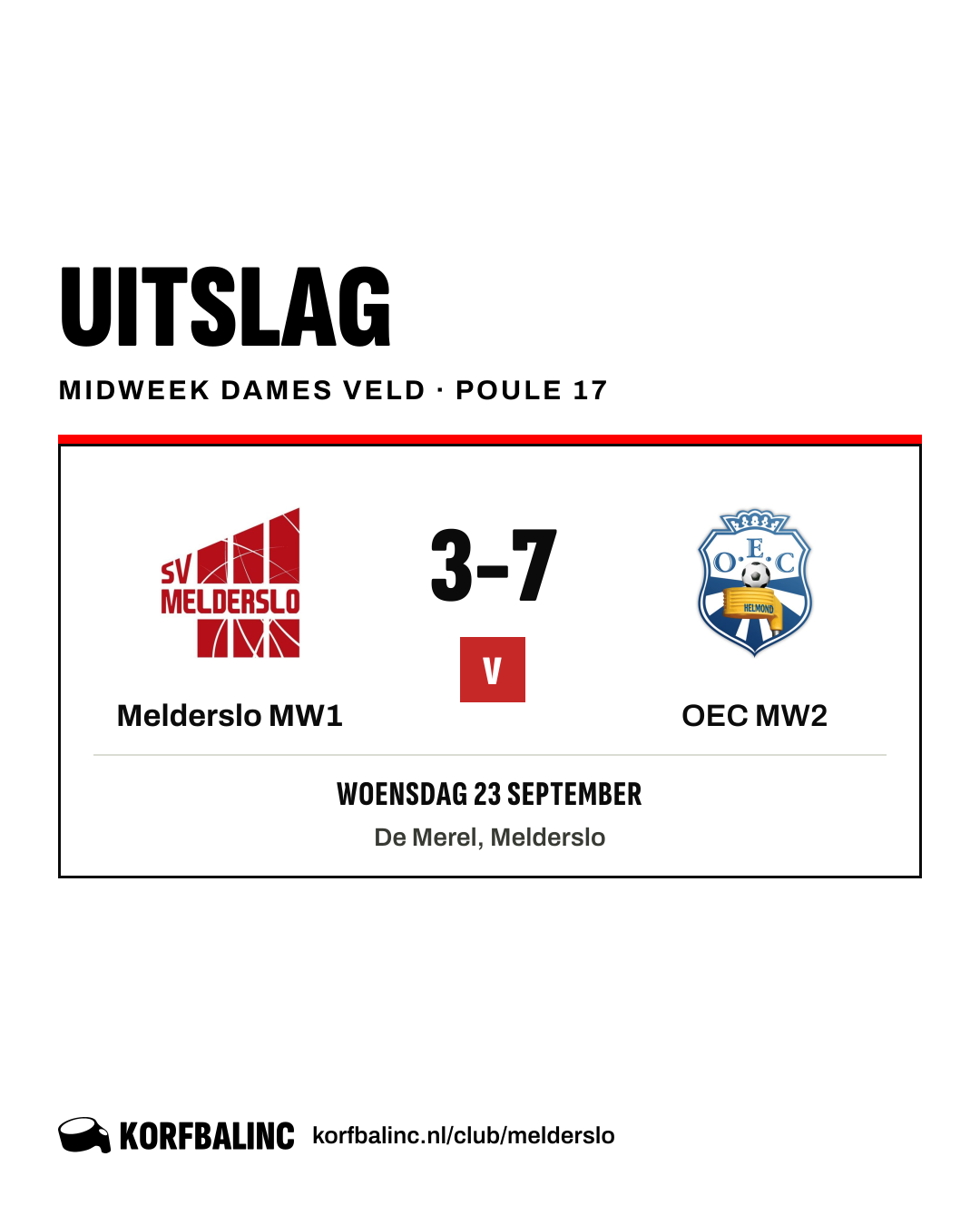 Melderslo MW1 - OEC MW2