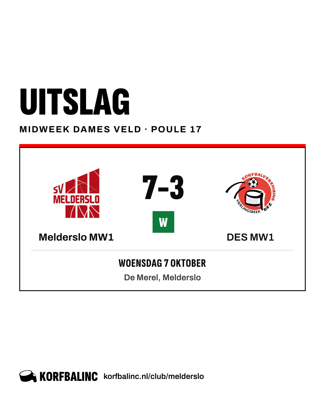 Melderslo MW1 - DES MW1