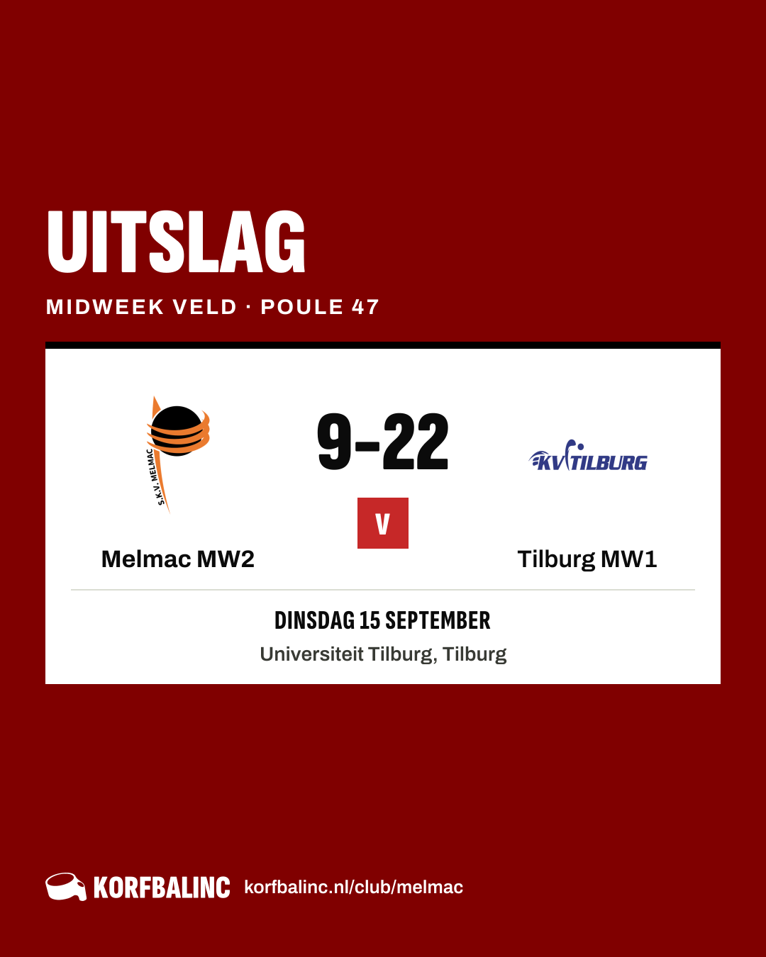 Melmac MW2 - Tilburg MW1