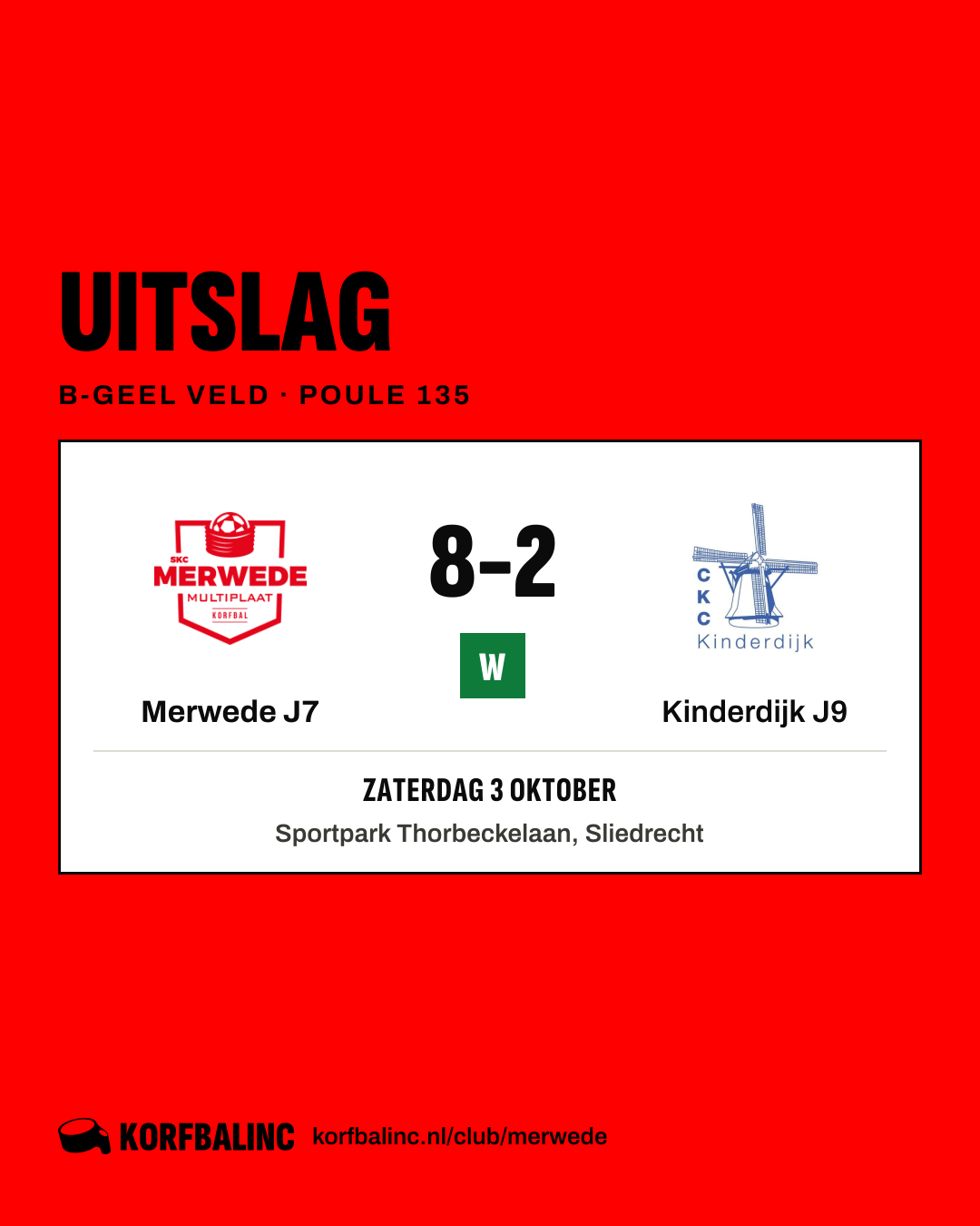Merwede J7 - Kinderdijk J9