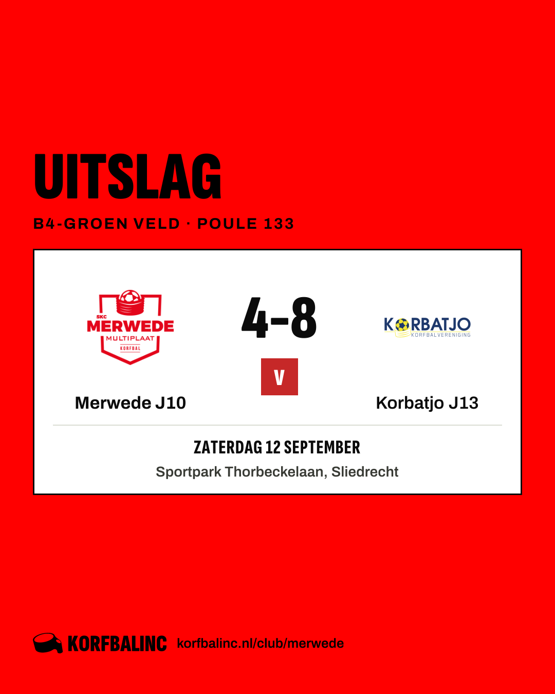 Merwede J10 - Korbatjo J13