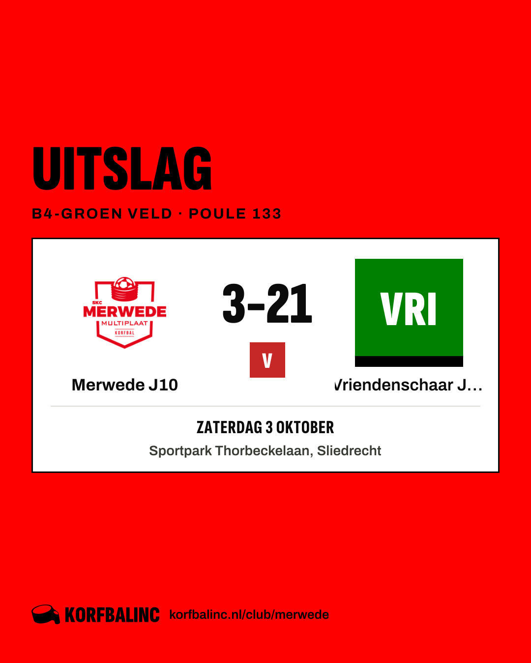 Merwede J10 - Vriendenschaar J16