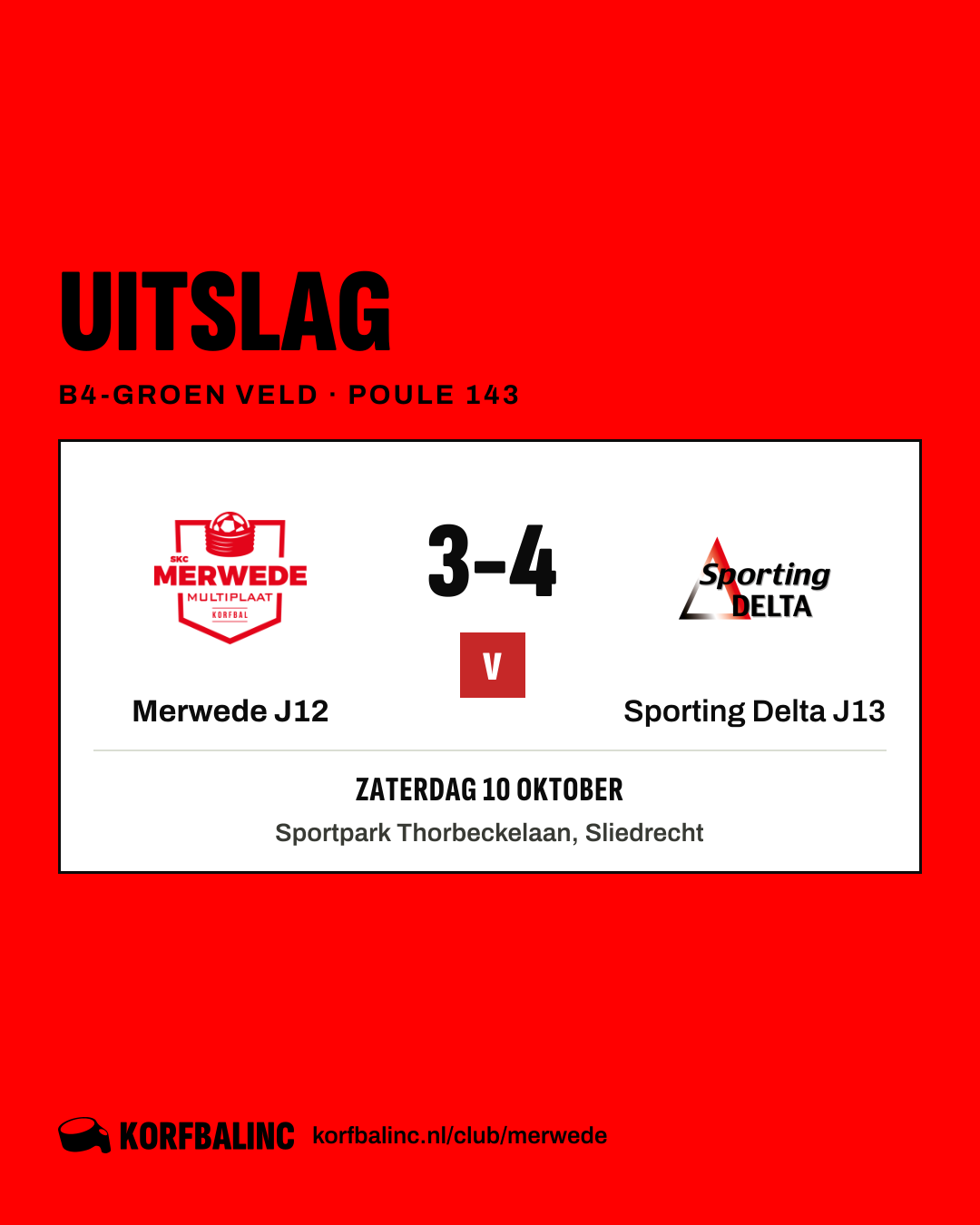 Merwede J12 - Sporting Delta J13