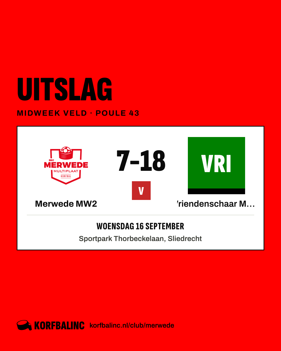 Merwede MW2 - Vriendenschaar MW2
