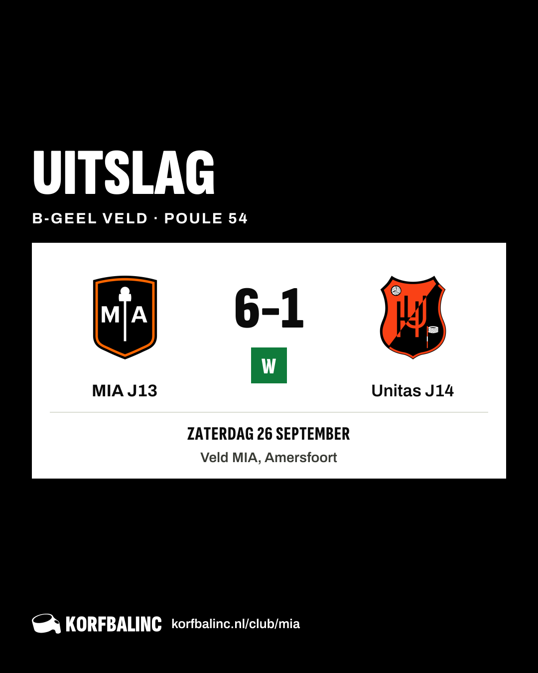 MIA J13 - Unitas J14