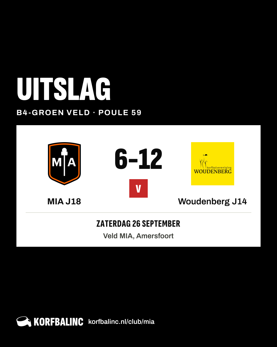 MIA J18 - Woudenberg J14