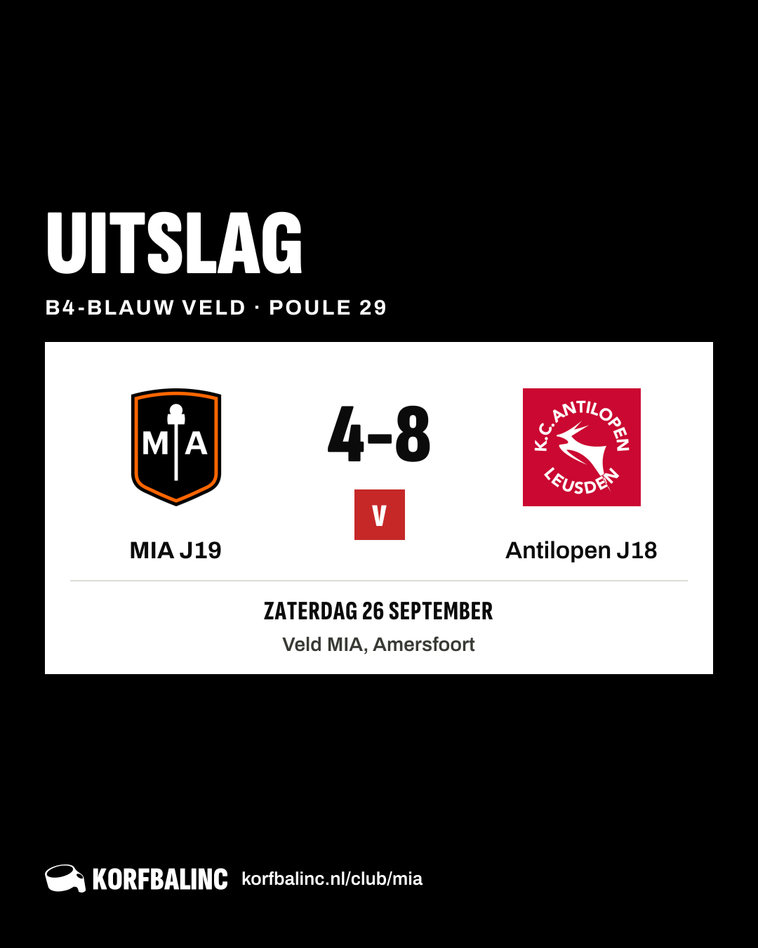 MIA J19 - Antilopen J18