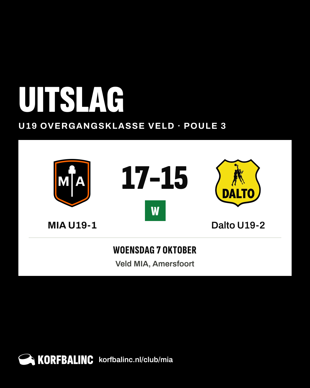 MIA U19-1 - Dalto U19-2