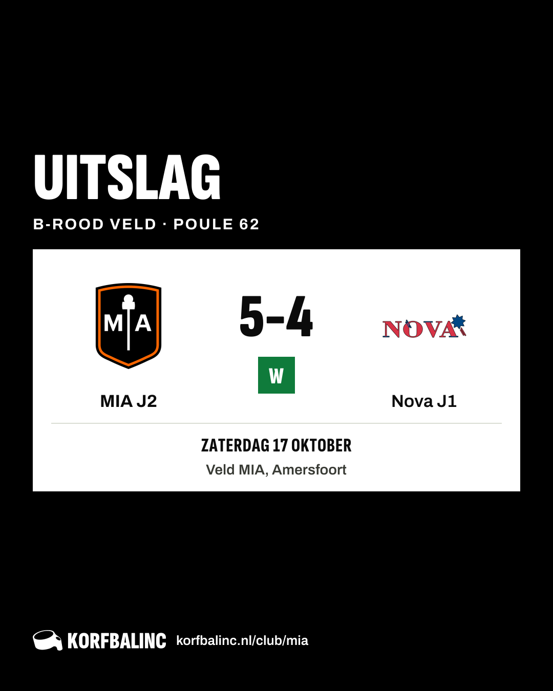 MIA J2 - Nova J1