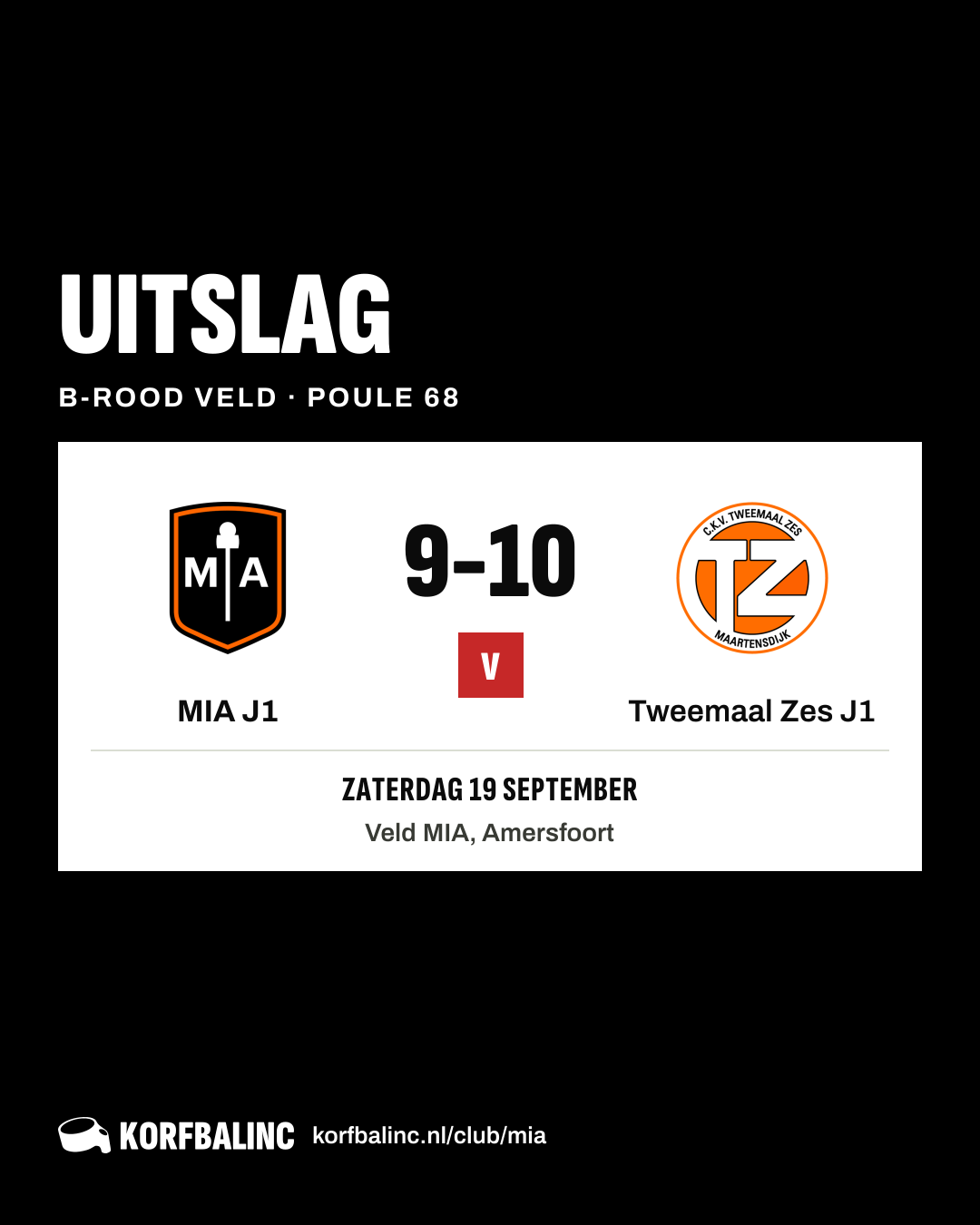 MIA J1 - Tweemaal Zes J1