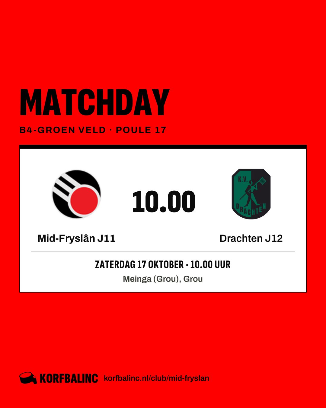 Mid-Fryslân J11 - Drachten J12
