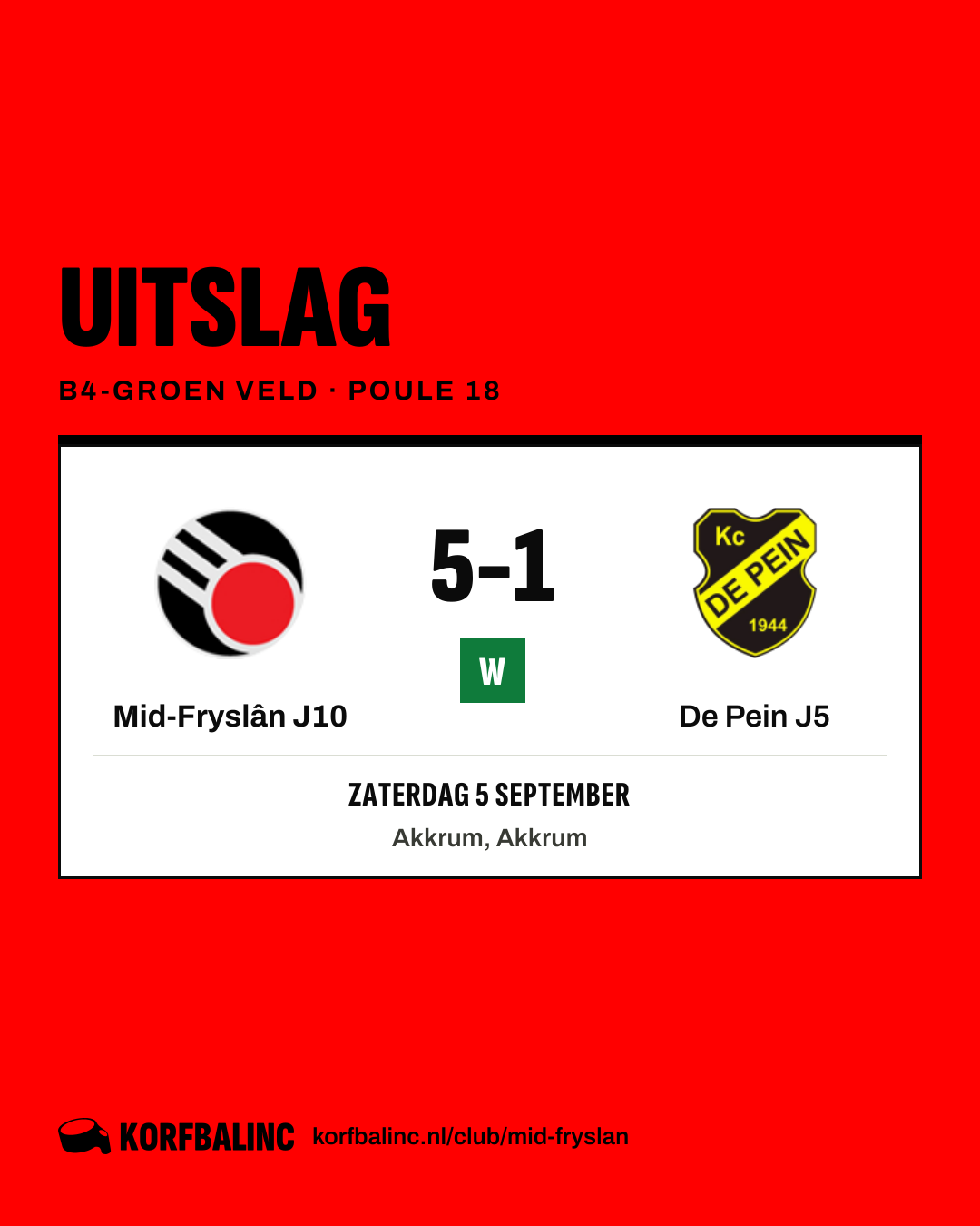 Mid-Fryslân J10 - De Pein J5