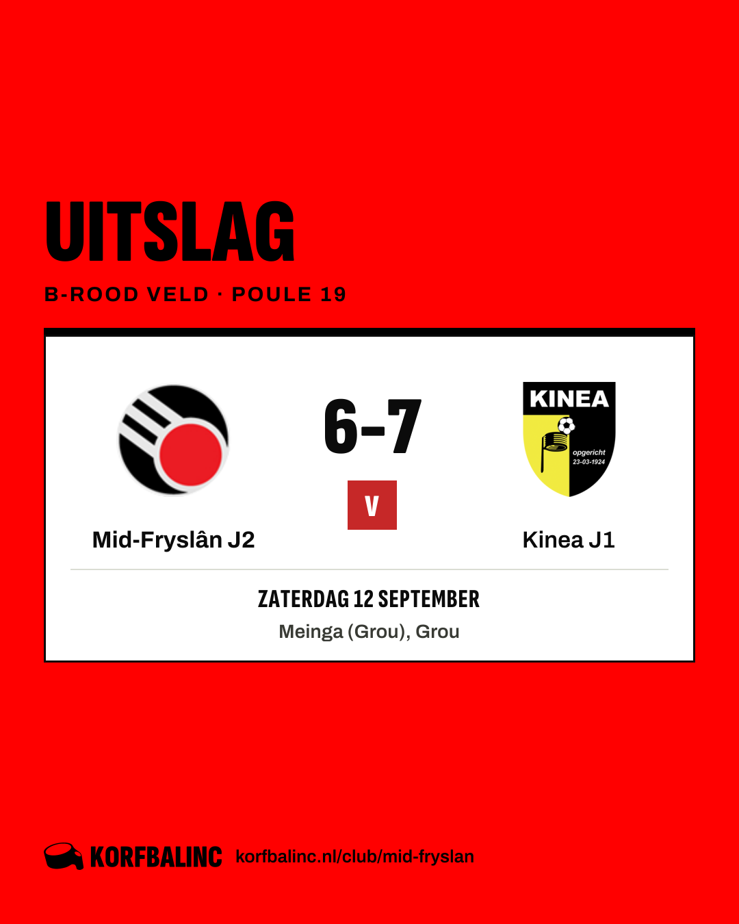 Mid-Fryslân J2 - Kinea J1