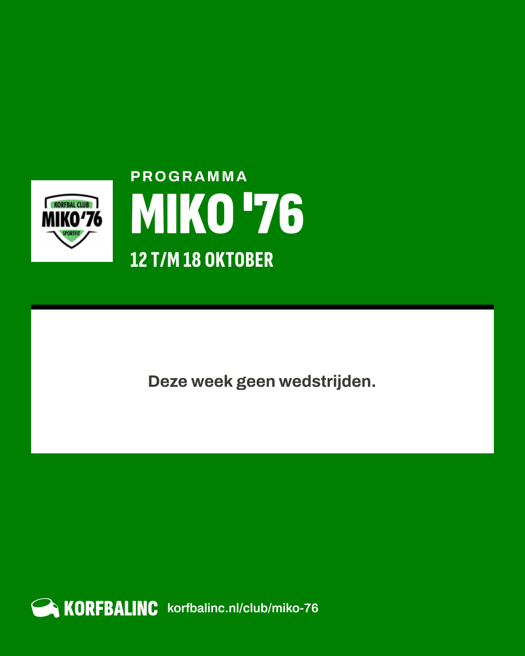 Uitslagen Miko '76