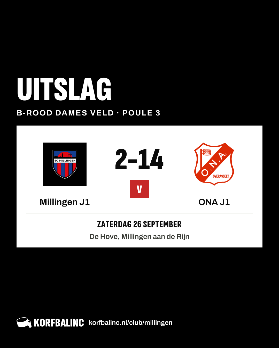 Millingen J1 - ONA J1