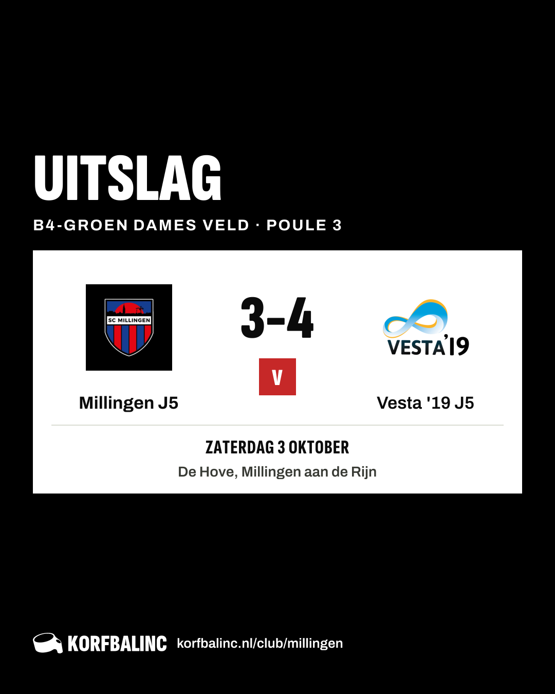 Millingen J5 - Vesta '19 J5
