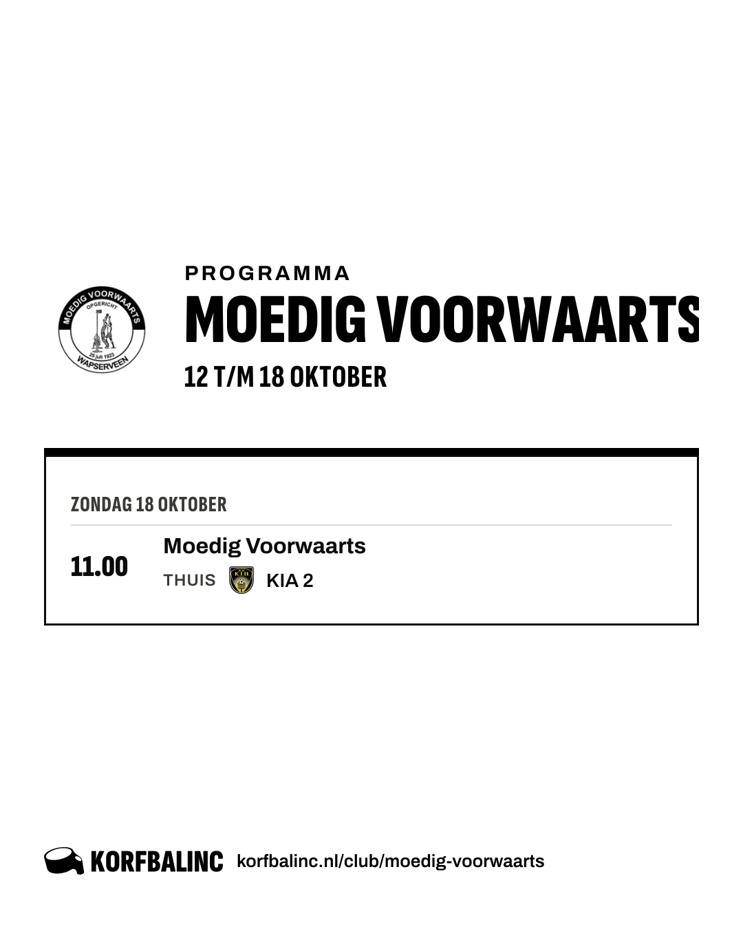 Programma Moedig Voorwaarts