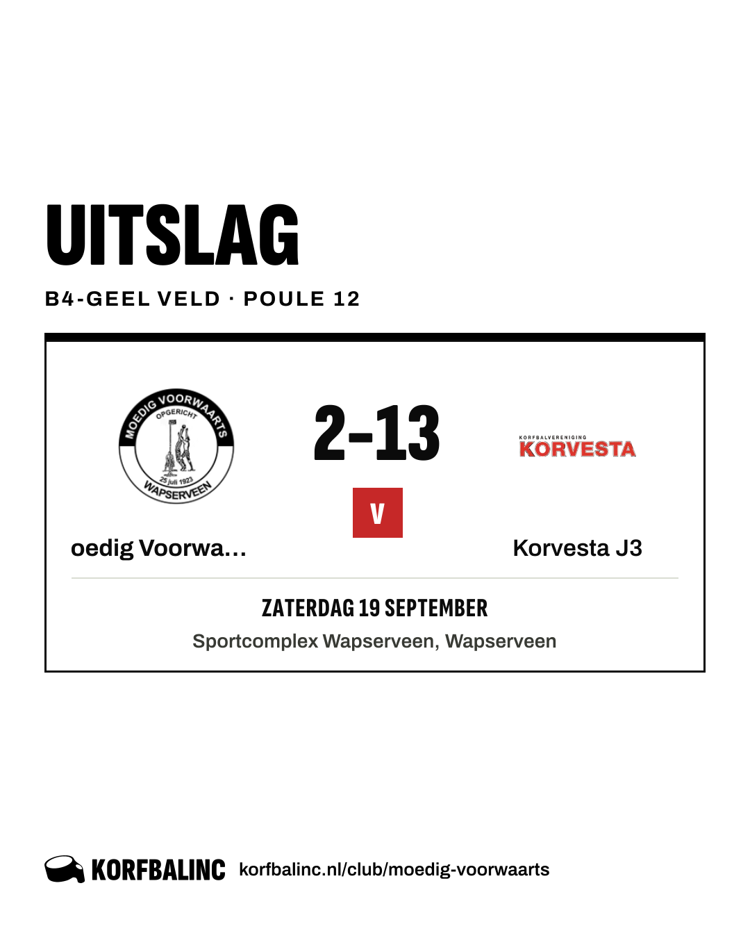 Moedig Voorwaarts J3 - Korvesta J3