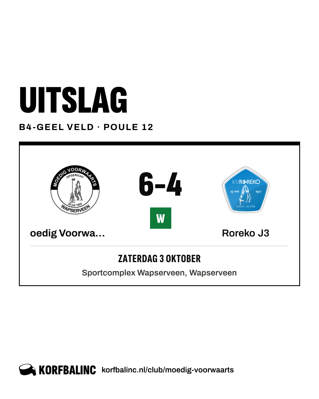 Moedig Voorwaarts J3 - Roreko J3