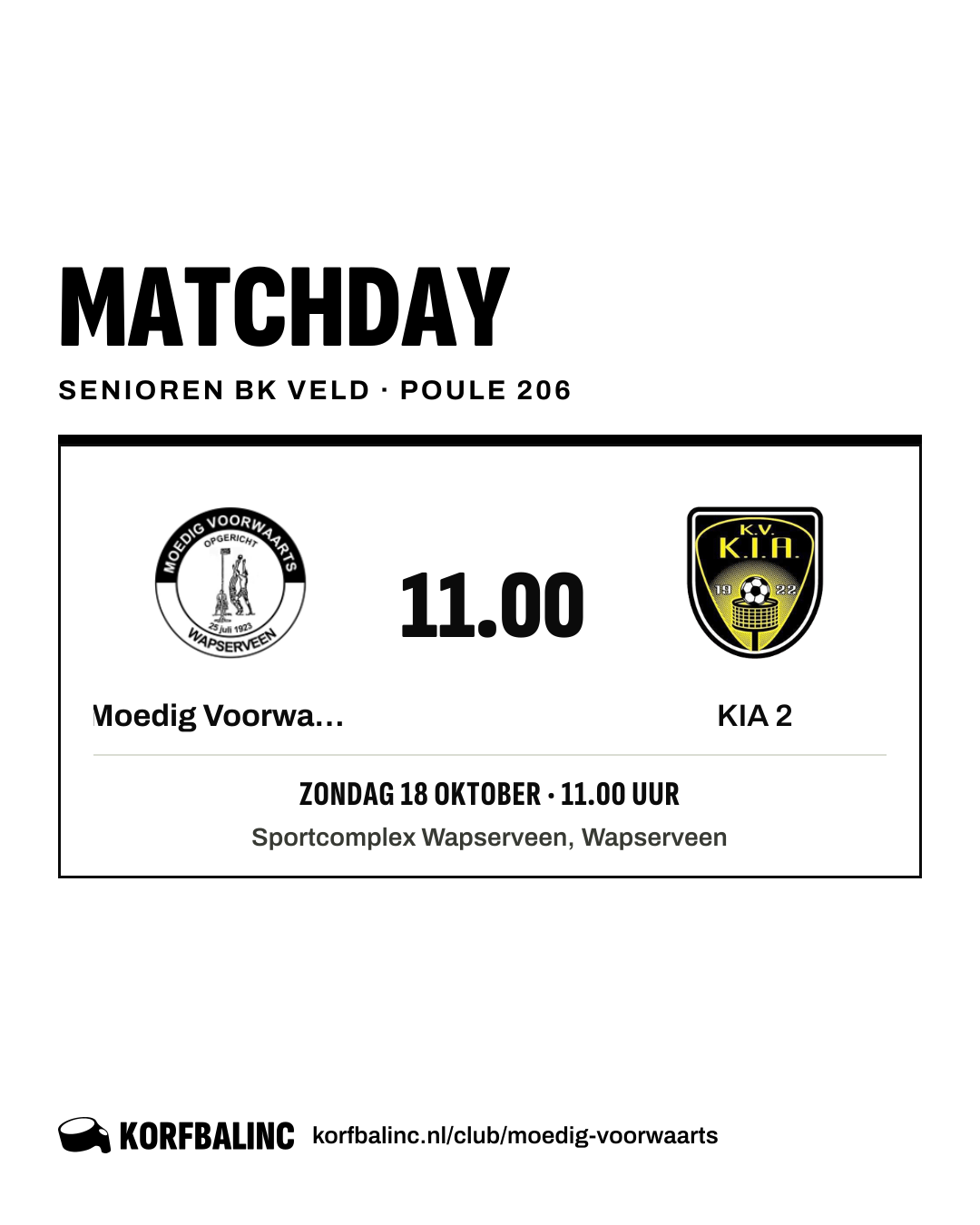 Moedig Voorwaarts - KIA 2