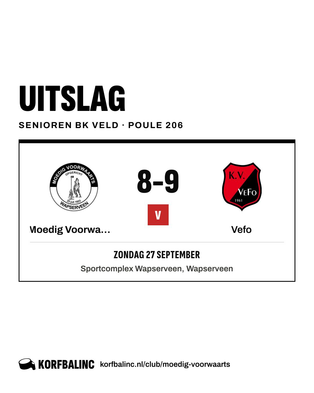 Moedig Voorwaarts - Vefo