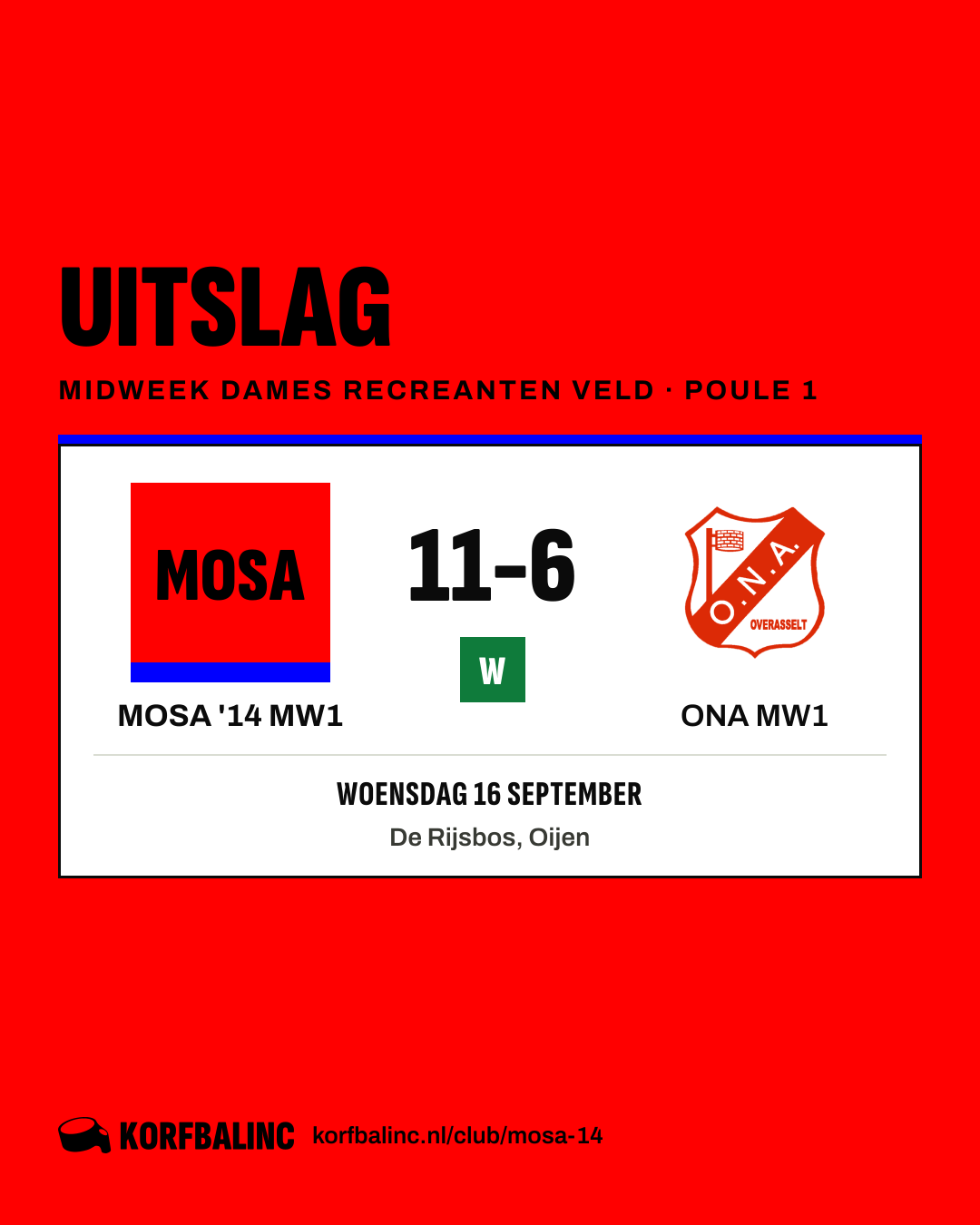 MOSA '14 MW1 - ONA MW1