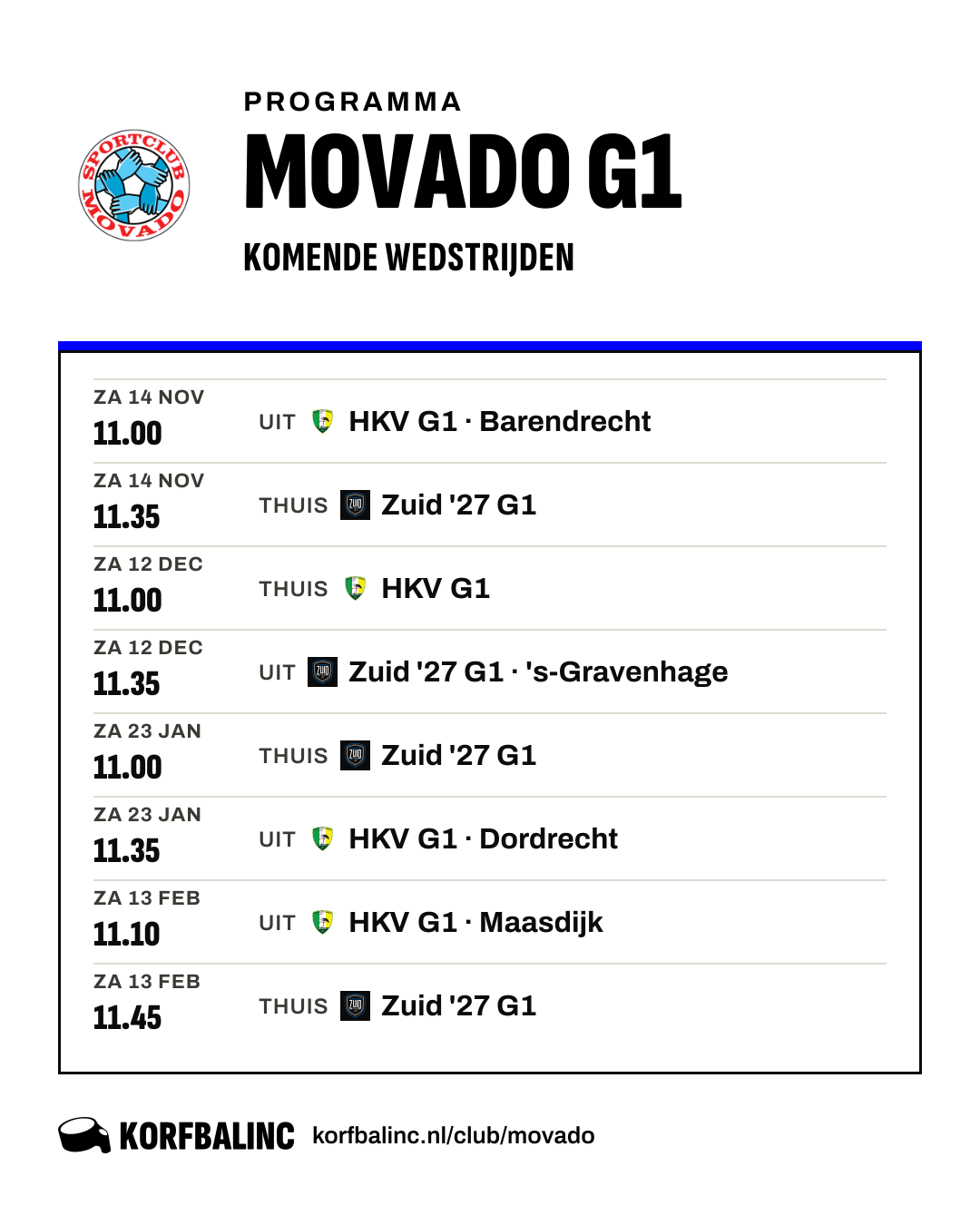 Fixtures Movado G1