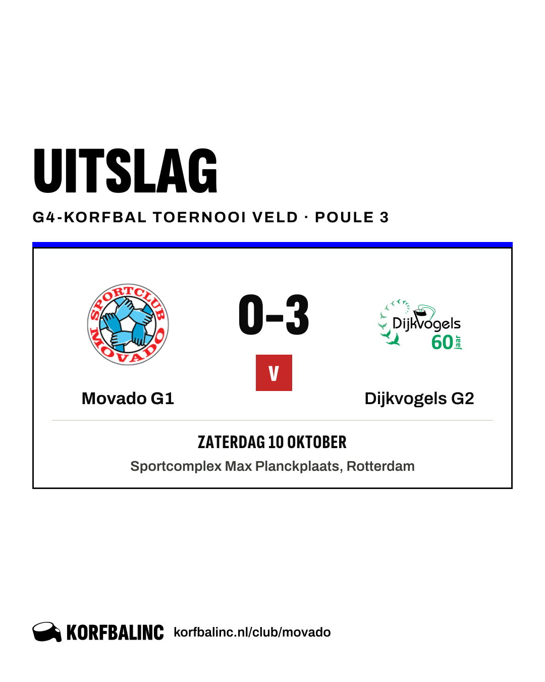 Movado G1 - Dijkvogels G2