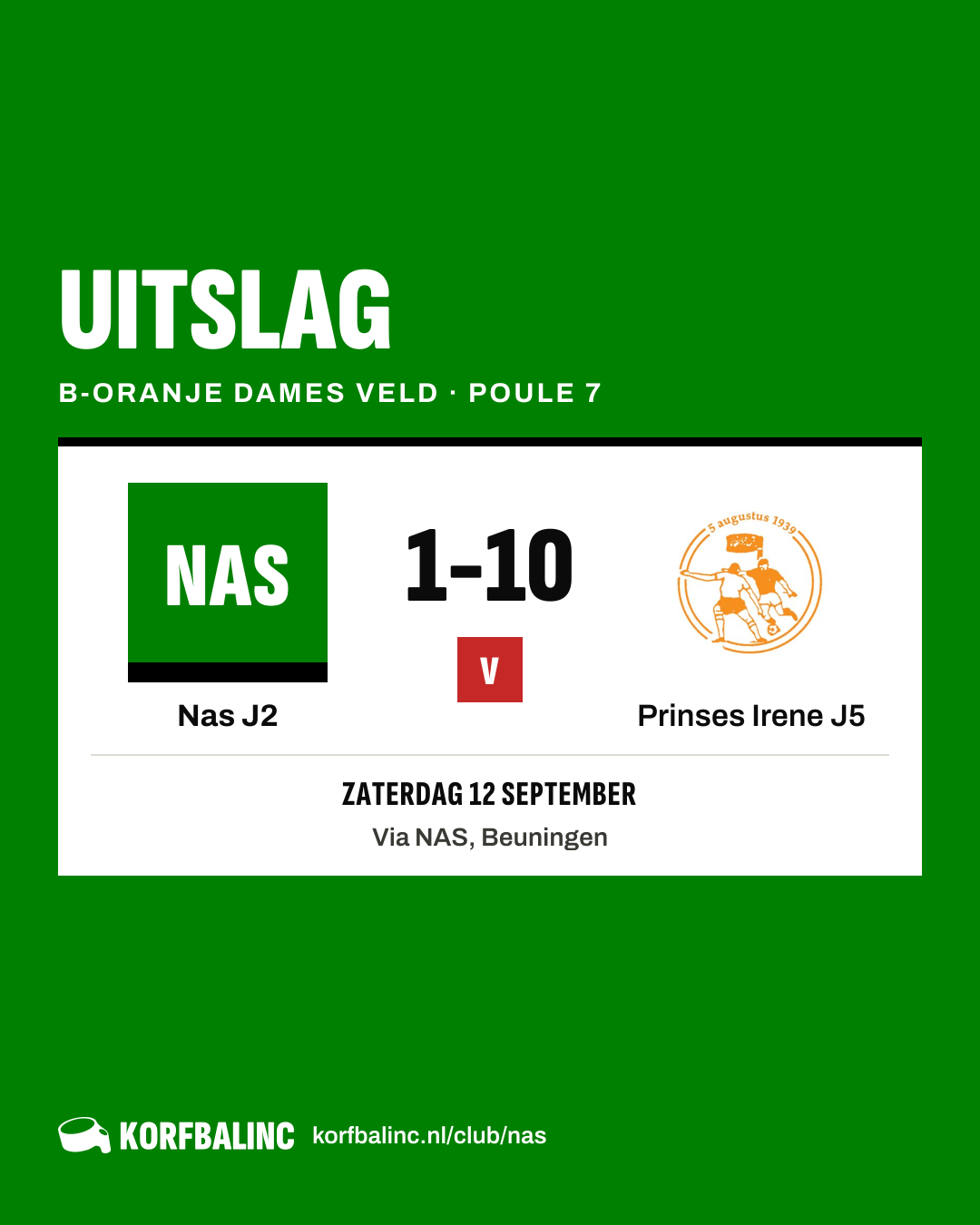 Nas J2 - Prinses Irene J5