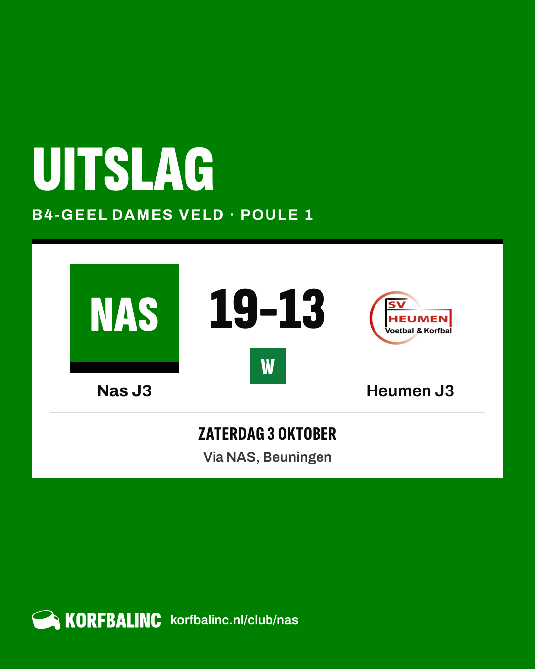 Nas J3 - Heumen J3