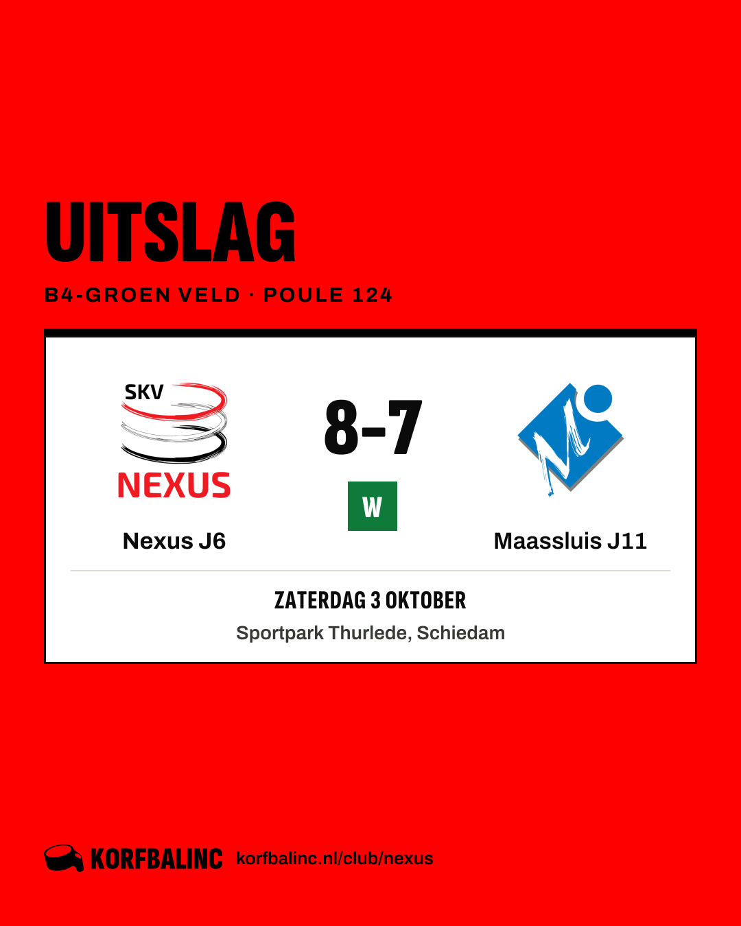 Nexus J6 - Maassluis J11